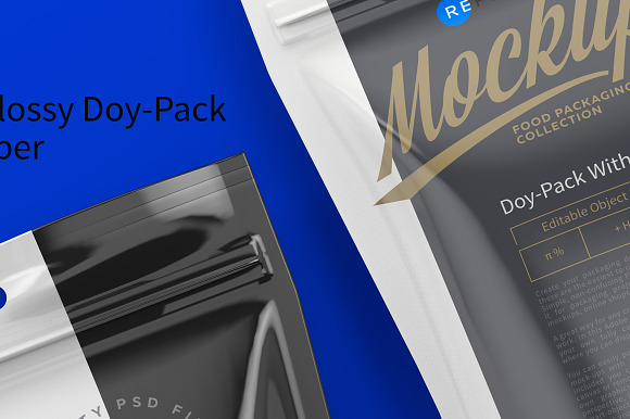 Doy-Pack with Zipper Poster Mockup  in Product Mockups - product preview 1