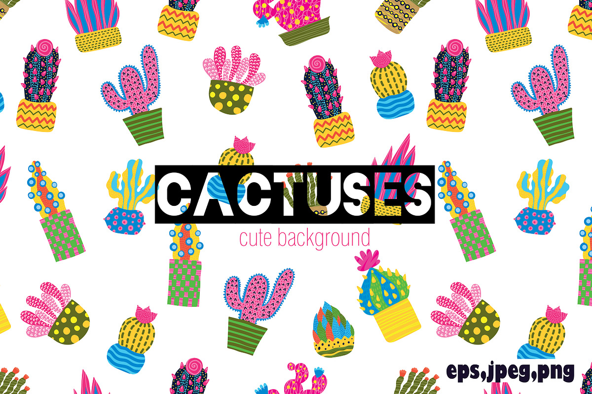 Super cacti! in Patterns - product preview 8
