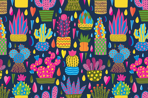 Super cacti! in Patterns - product preview 2
