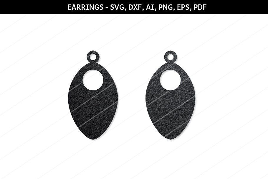 Scales earrings svg,drop earrings in Patterns - product preview 8