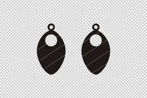 Scales earrings svg,drop earrings in Patterns - product preview 1