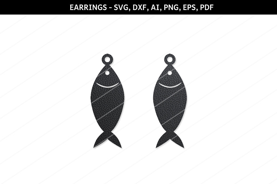 Fish earrings svg, fish svg,cricut in Patterns - product preview 8