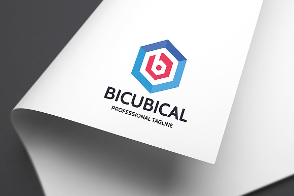 Bicubical Letter B Logo in Logo Templates - product preview 1