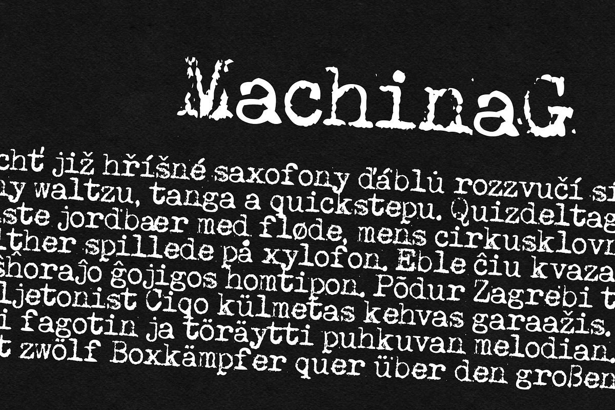 Machina G in Display Fonts - product preview 8