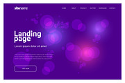 Landing page. Template for design