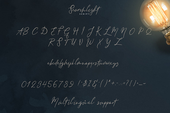 Searchlight - font trio in Script Fonts - product preview 8