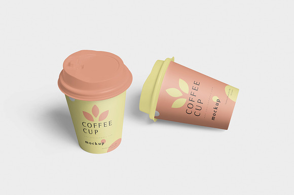 Disposable Coffee Cup Mockups in Product Mockups - product preview 1