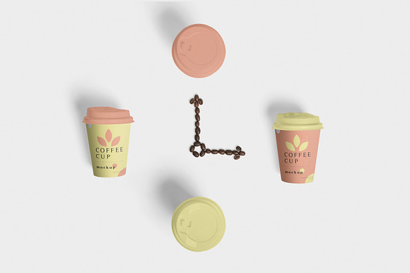 Disposable Coffee Cup Mockups in Product Mockups - product preview 4