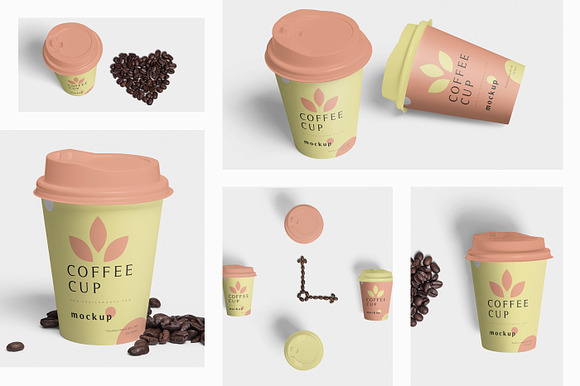 Disposable Coffee Cup Mockups in Product Mockups - product preview 6