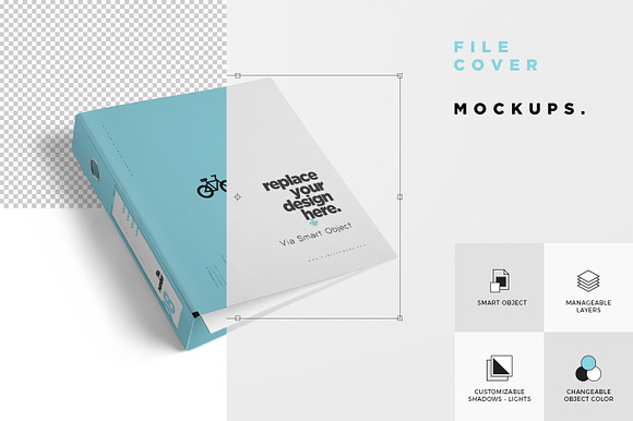 Box file Mockups in Product Mockups - product preview 5