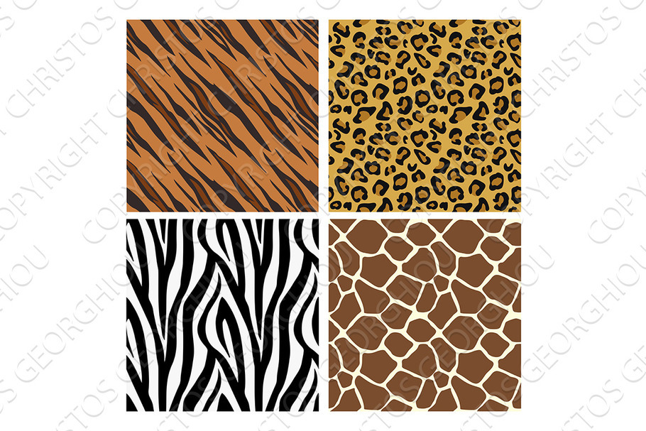 Animal Print Pattern Seamless Tiles in Illustrations - product preview 8
