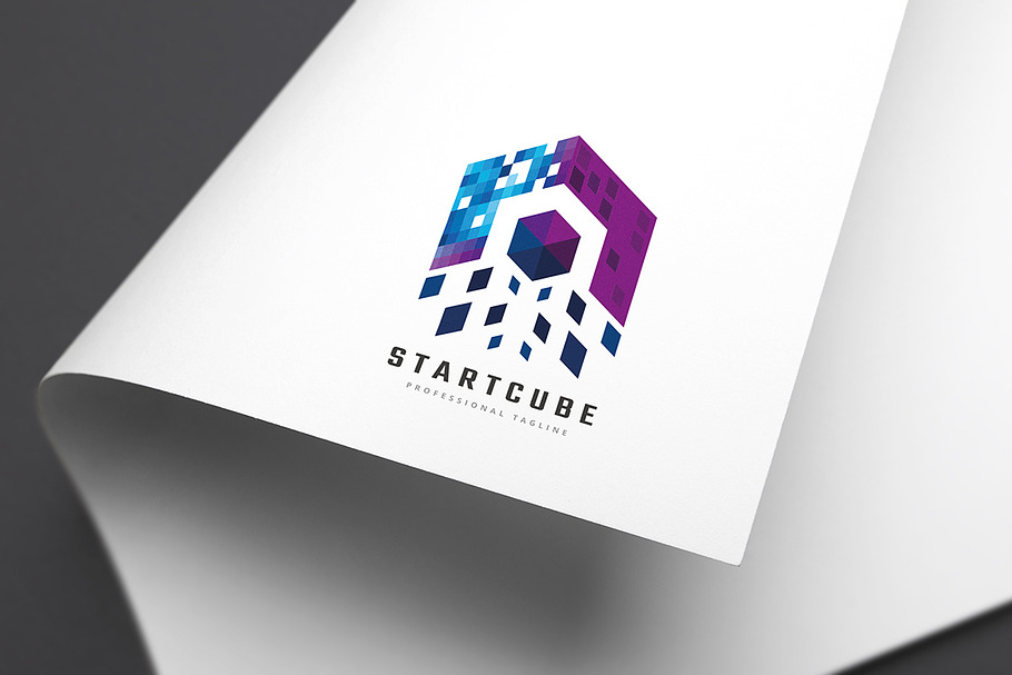 Startup Cube in Logo Templates - product preview 8
