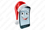 Christmas Mobile Cell Phone Mascot