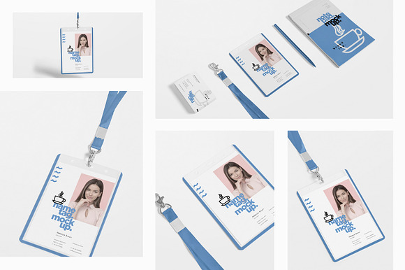 Corporate ID Card Mockups in Mockup Templates - product preview 6