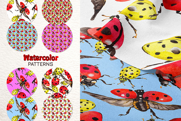 Ladybug Watercolor png in Illustrations - product preview 3