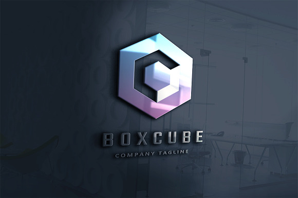 Box Cube Logo in Logo Templates - product preview 4