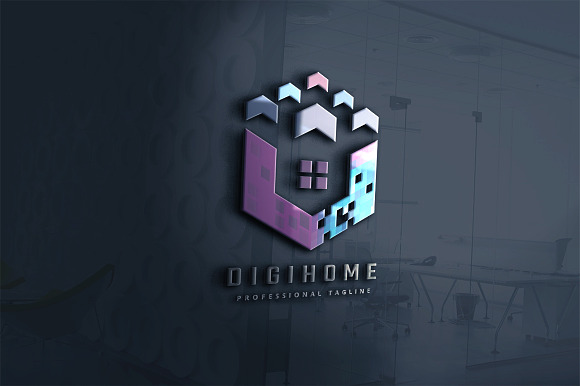 Digital Home Logo in Logo Templates - product preview 4