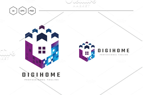 Digital Home Logo in Logo Templates - product preview 5