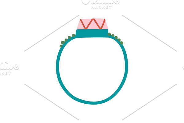 Ring with Gemstone Fashion Jewelry