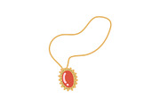 Gold Chain with Pendant, Fashion