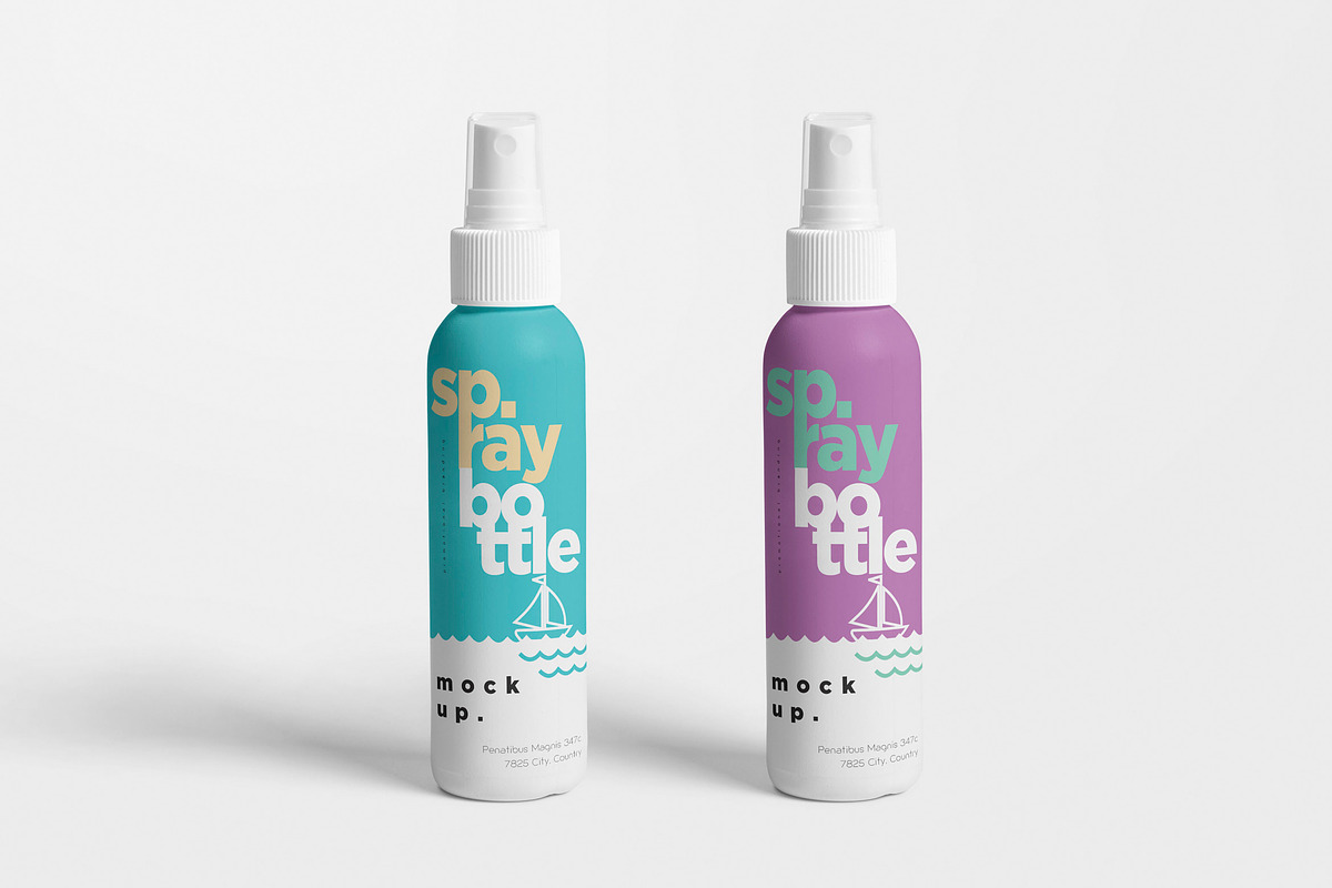 Plastic Spray Bottle Mockups in Product Mockups - product preview 8
