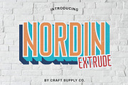 Nordin Extrude Font Family