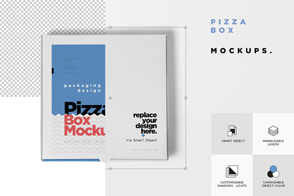 Takeaway Pizza Mockups in Product Mockups - product preview 5