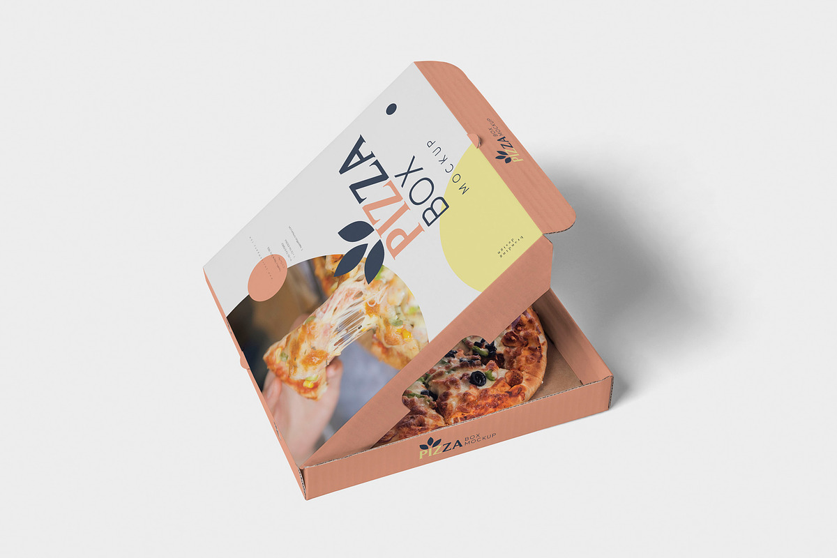 Pizza Box Mockups in Product Mockups - product preview 8