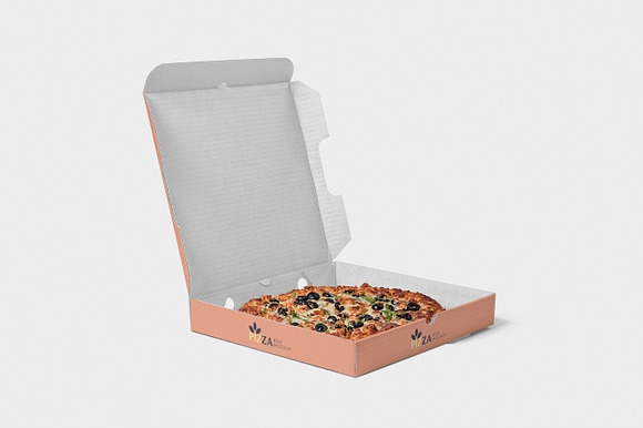 Pizza Box Mockups in Product Mockups - product preview 4