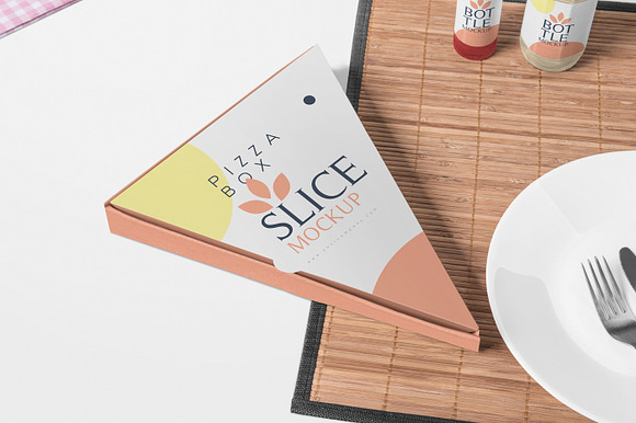 Pizza Slice Box Mockups in Product Mockups - product preview 1