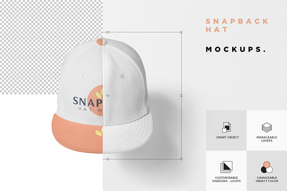 Snapback Mockups in Product Mockups - product preview 5