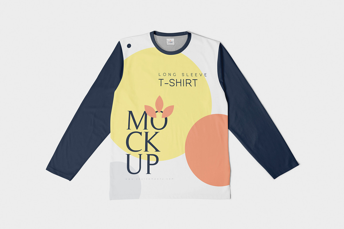 Long Sleeve T-Shirt Mockups in Product Mockups - product preview 8