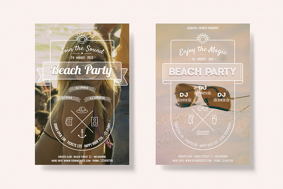 Beach Party Flyers in Flyer Templates - product preview 2