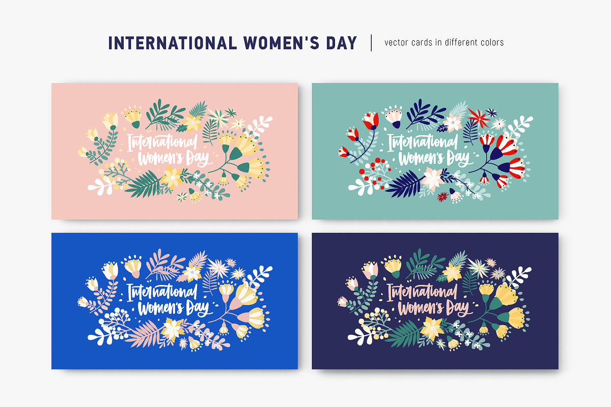 Women's Day floral composition in Illustrations - product preview 8