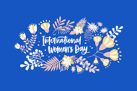 Women's Day floral composition in Illustrations - product preview 4