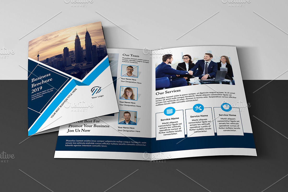 Bifold Corporate Brochure V862 in Brochure Templates - product preview 8