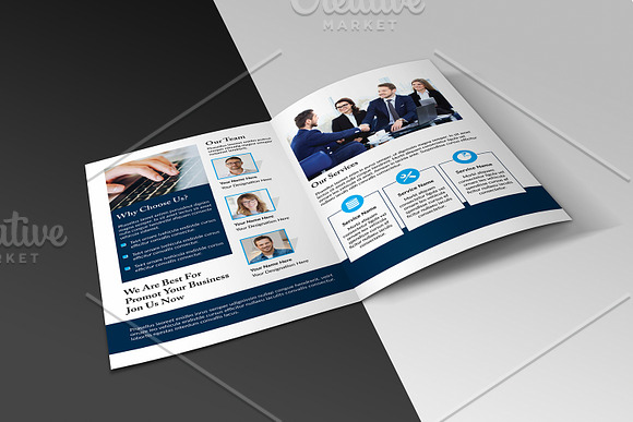 Bifold Corporate Brochure V862 in Brochure Templates - product preview 2