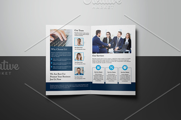 Bifold Corporate Brochure V862 in Brochure Templates - product preview 4