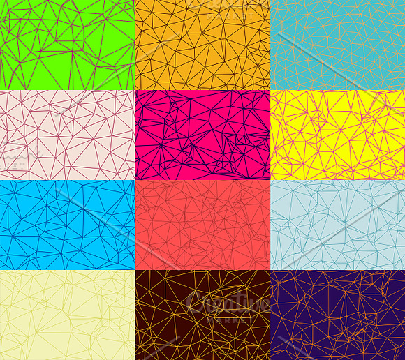 12 Polygon Outline Background in Textures - product preview 1