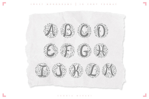 AVERY FONT - sweet monograms font in Display Fonts - product preview 1