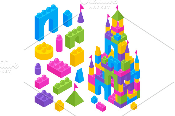 Isometric Toys Set in Illustrations - product preview 1