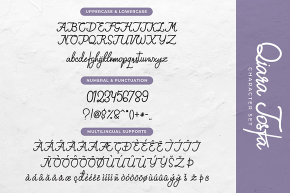 Qiara Tosfa Font in Script Fonts - product preview 7