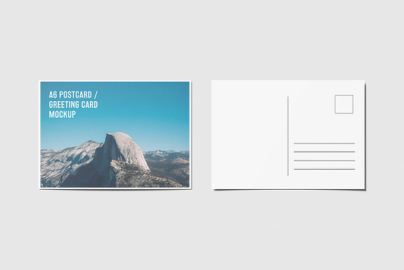 A6 Landscape Flyer, Postcard Mockup in Print Mockups - product preview 3