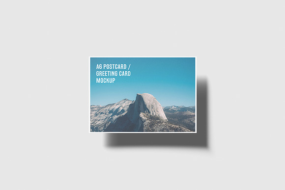 A6 Landscape Flyer, Postcard Mockup in Print Mockups - product preview 4