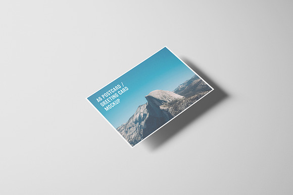 A6 Landscape Flyer, Postcard Mockup in Print Mockups - product preview 6