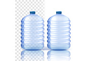 Plastic Bottle Vector. Clean Cover