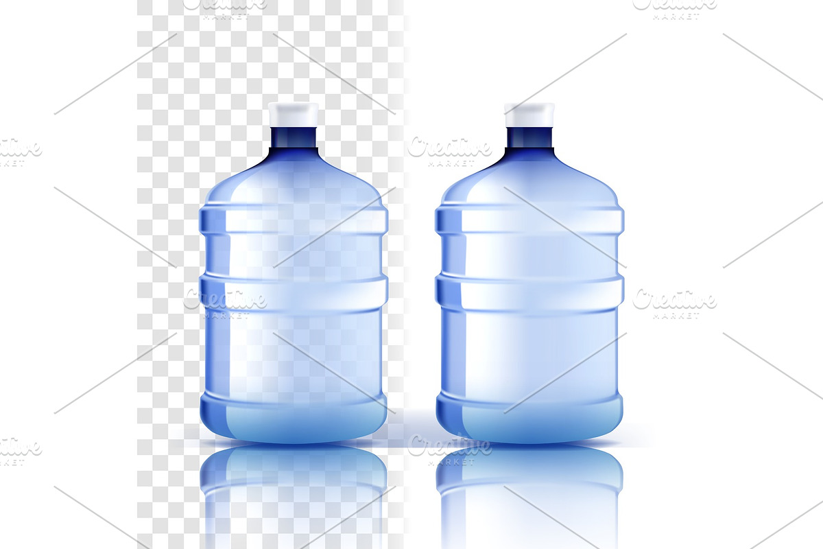Plastic Bottle Vector. Full Object in Objects - product preview 8