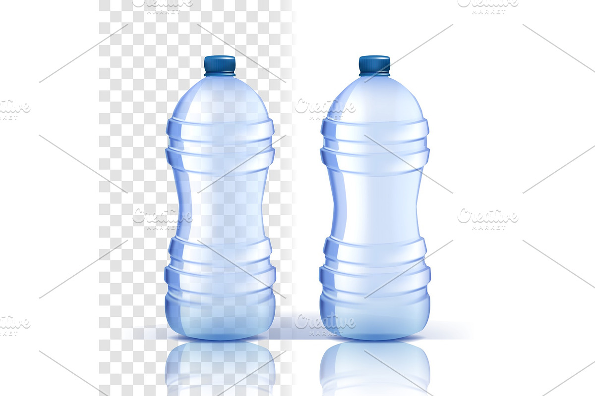 Plastic Bottle Vector. Lid Blank in Objects - product preview 8