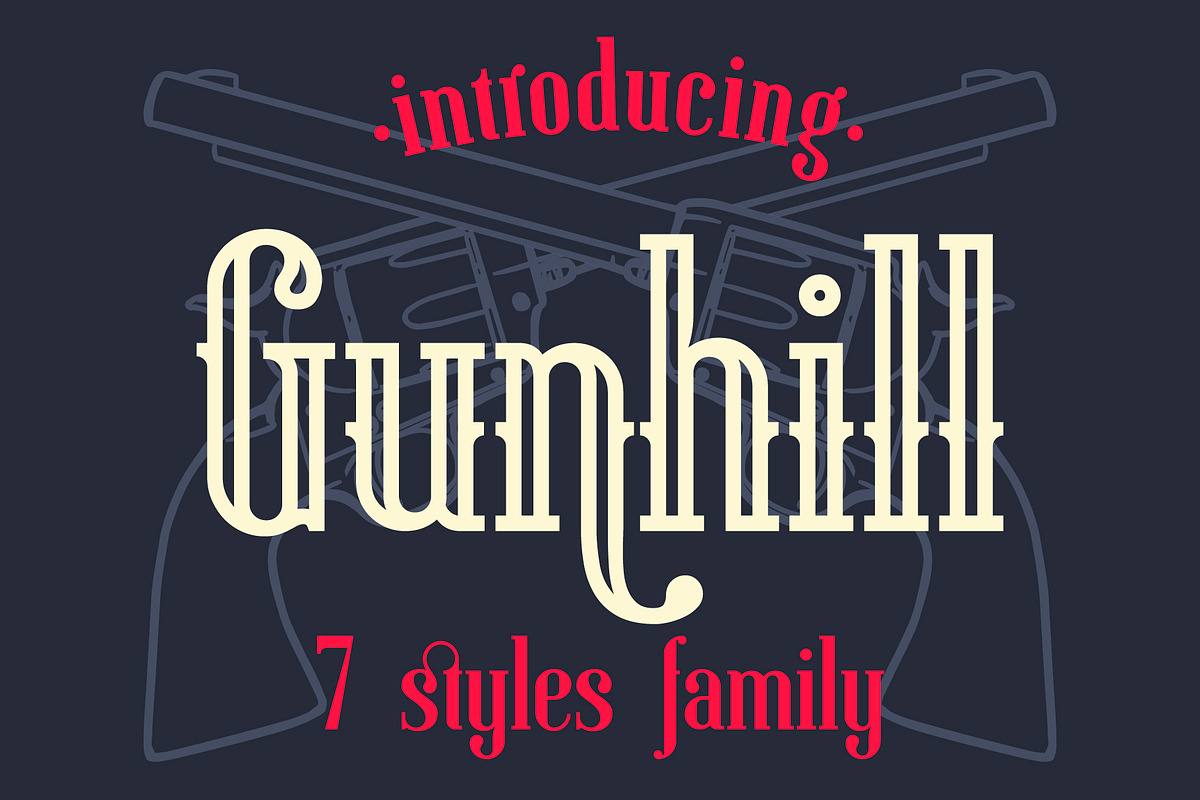 Gunhill family in Serif Fonts - product preview 8