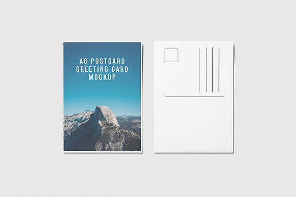 A6 Portrait Postcard, Flyer Mockup in Print Mockups - product preview 2